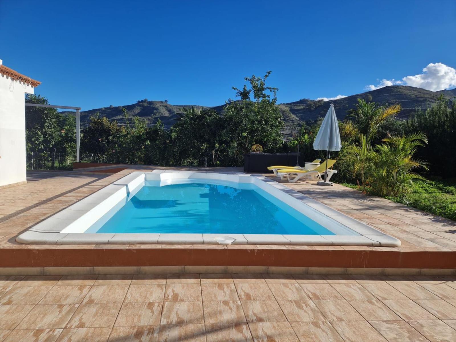Casa Con Piscina, High-Speed Wi-Fi Y Vistas Villa Santa Brigida  Bagian luar foto