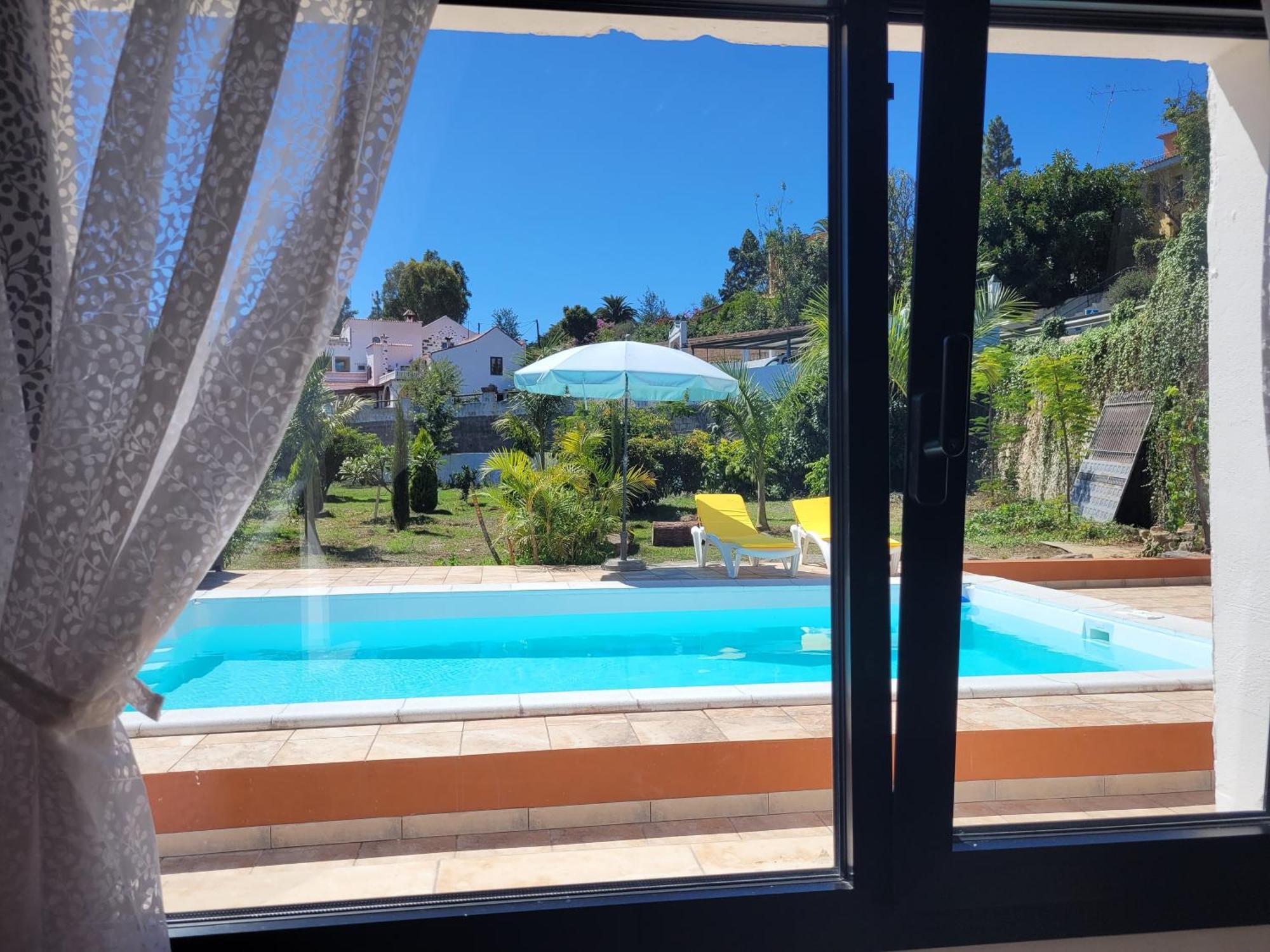 Casa Con Piscina, High-Speed Wi-Fi Y Vistas Villa Santa Brigida  Bagian luar foto